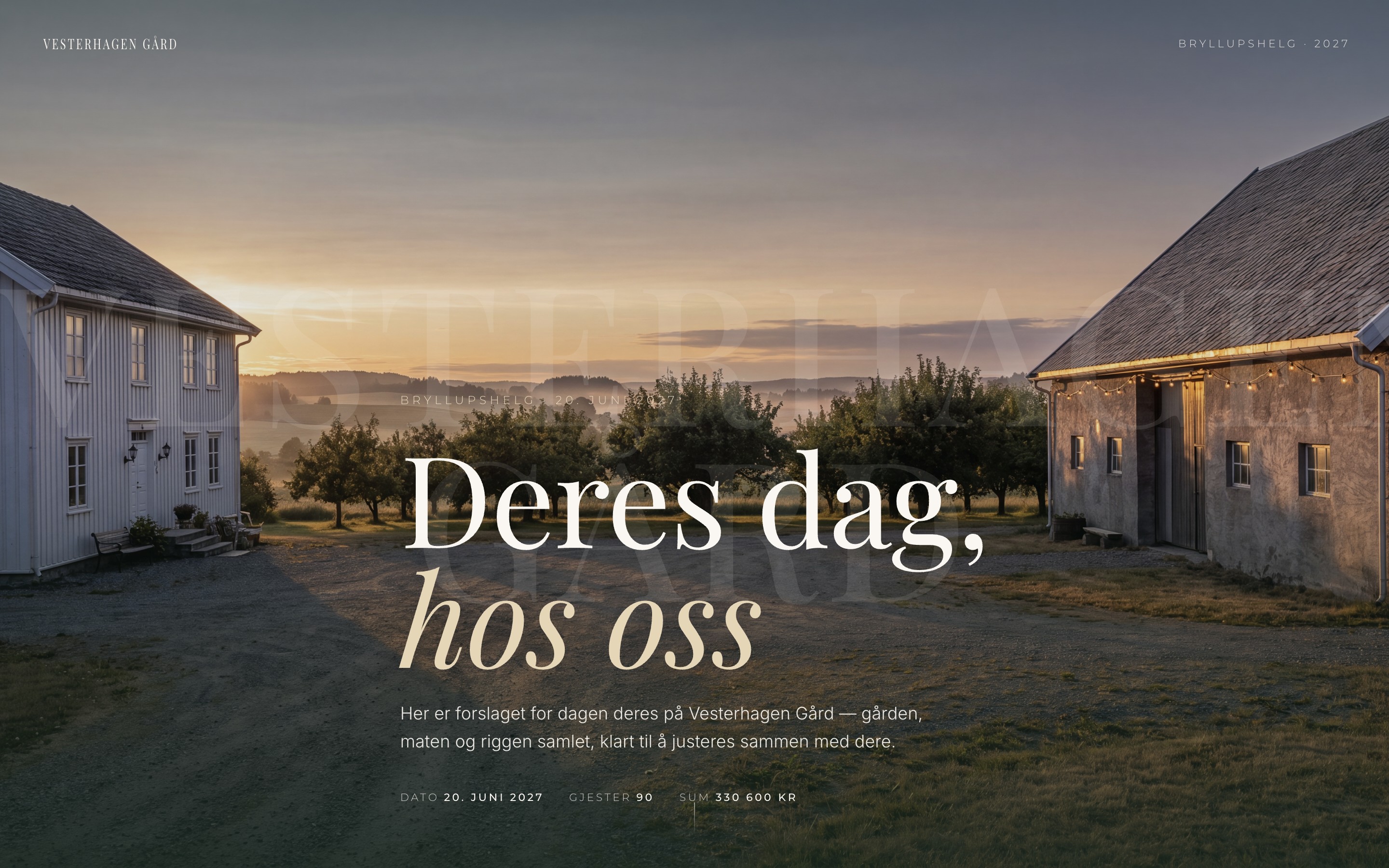 Tilbudssiden på desktop