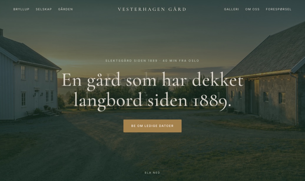 Nettside-demoen i klassisk retning
